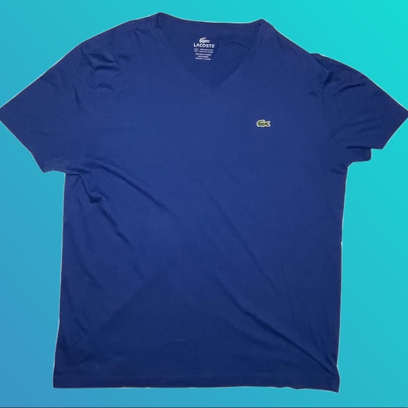 Blue Lacoste V-Neck Mens size 6 - Picture 1 of 3
